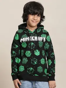 Kids Ville Boys Minecraft Printed Hooded Sweatshirt