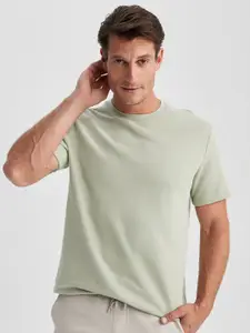 DeFacto Round Neck Pure Cotton Casual T-Shirt