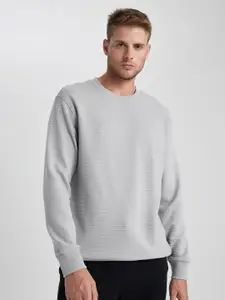DeFacto Ribbed Sweatshirt