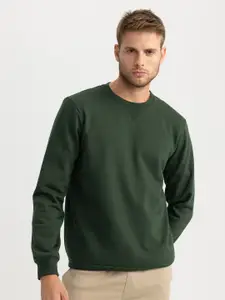 DeFacto Ribbed Pullover Sweatshirt