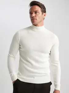 DeFacto Turtle Neck Long Sleeves Acrylic Pullover