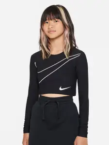 Nike Sportswear Big Girls Long-Sleeve Crop Top