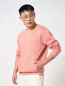 BYFORD by Pantaloons Men Peach-Coloured Sweatshirt