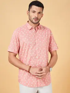 BYFORD by Pantaloons Men Coral Slim Fit Floral Opaque Printed Casual Shirt