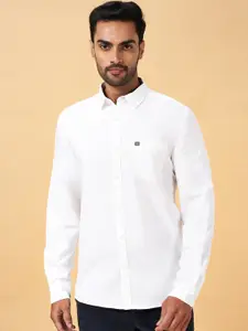 BYFORD by Pantaloons Men White Slim Fit Opaque Casual Shirt