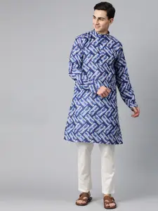 Luxrio Men Quirky Printed Cotton Kurta