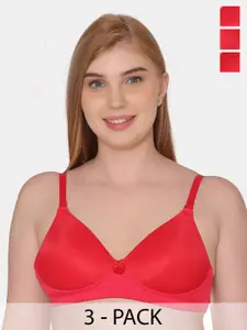 Tweens Pack Of 3 Full Coverage Lightly Padded T-shirt Bra With All Day Comfort