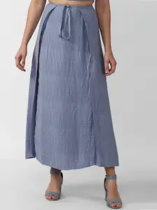 FOREVER 21 Self Design Midi Skirt