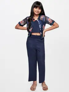 AND Girls Printed Top With Trousers