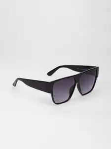 FOREVER 21 Women Square Sunglasses-F20047659001-Black