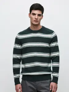 SELECTED Striped Round Neck Pullover