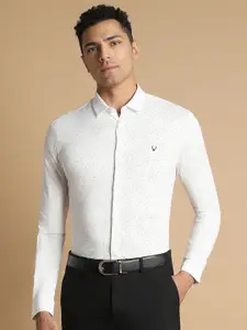 Allen Solly Slim Fit Opaque Printed Formal Shirt
