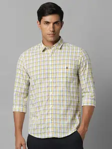 Louis Philippe Sport Tartan Checks Slim Fit Opaque Pure Cotton Casual Shirt