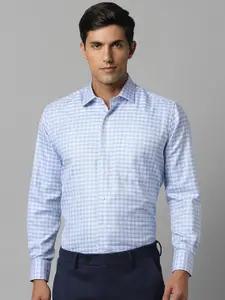 Luxure by Louis Philippe Gingham Checks Pure Cotton Formal Shirt
