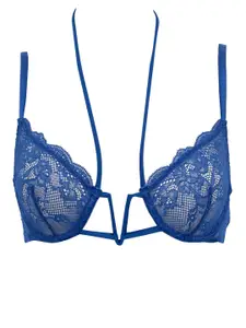 DeFacto Floral Lace Full Coverage Lightly Padded Everyday Bra With All Day Comfort