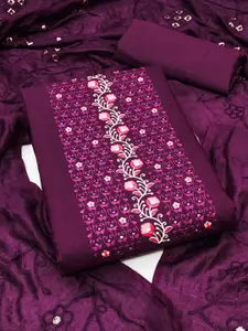 MANVAA Embroidered Unstitched Dress Material