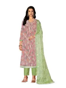 MANVAA Embroidered Unstitched Dress Material