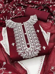 MANVAA Embroidered Unstitched Dress Material