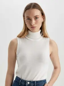 DeFacto Ribbed Turtle Neck Pure Acrylic Pullover