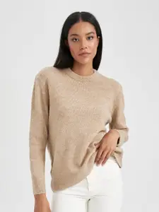 DeFacto Round Neck Long Sleeves Pullover Sweaters