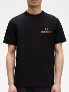 Fred Perry Round Neck Cotton T-shirt
