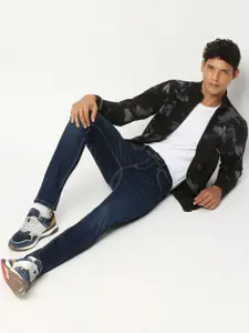 Pepe Jeans Men Skinny Fit Low Distress Stretchable Cotton Jeans