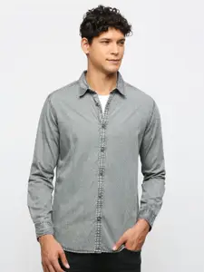 Pepe Jeans Spread Collar Pure Cotton Casual Shirt