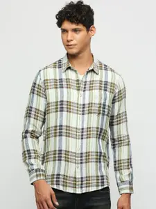 Pepe Jeans Checked Linen Casual Shirt