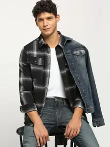 Pepe Jeans Checked Spread Collar Casual Shirt