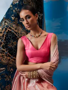 Soch V-Neck Sleeveless Saree Blouse