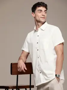 DENNISON Smart Fit Opaque Hemp Casual Shirt