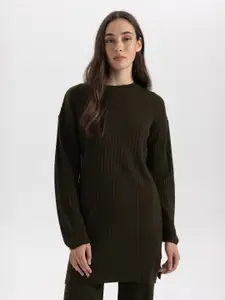 DeFacto Longline Acrylic Pullover Sweatshirt