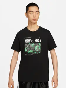 Nike Graphic Printed Round Neck Cotton T-Shirt