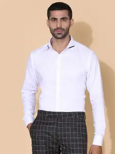 MR BUTTON Slim Fit Spread Collar Cotton Formal Shirt