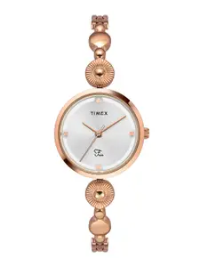 Timex Women Stainless Steel Bracelet Style Straps Analogue Watch TWEL18202