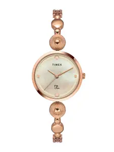 Timex Women Stainless Steel Bracelet Style Straps Analogue Watch TWEL18201