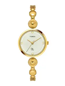 Timex Women Stainless Steel Bracelet Style Straps Analogue Watch TWEL18200