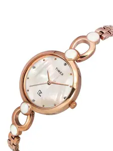 Timex Women Stainless Steel Bracelet Style Straps Analogue Watch TWEL18102