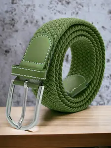 ZORO Men Green Textured Belt