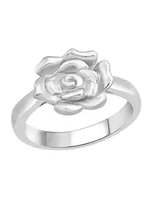 Vighnaharta Rhodium Plated Finger Ring