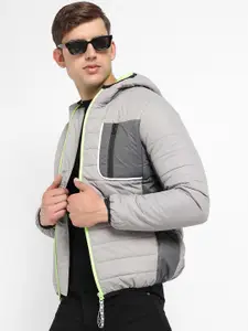Campus Sutra Windcheater Hooded Puffer Jacket