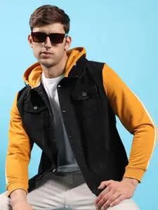 Campus Sutra Windcheater Hooded Cotton Bomber Jacket