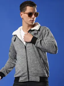 Campus Sutra Windcheater Mock Collar Bomber Jacket