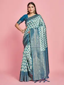 MIMOSA Ethnic Motifs Woven Design Zari Kanjeevaram Saree