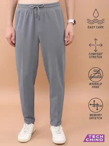 HIGHLANDER Men Grey Mid-Rise Trousers