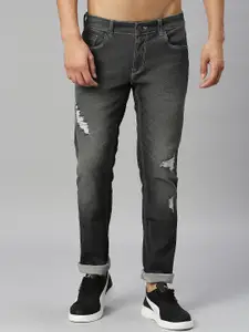 Kook N Keech Men Slim Fit Low-Rise Mildly Distressed Light Fade Stretchable Jeans