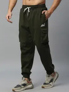 AESTHETIC NATION Men Mid-Rise Relaxed-Fit Joggers