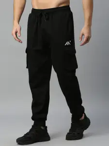 AESTHETIC NATION Men Mid-Rise Relaxed-Fit Joggers