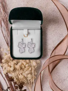 Abhooshan 925 Sterling Silver Contemporary Studs Earrings