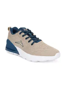 JQR Boys Beige Lace Up Road Running Shoes